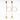 French Horn 2pc Candlestick Set - Large
