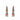 Beaded Handwoven Abstract Fringe Earrings (Brown)