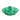 Scalloped Green Metal Taper Candle Holder