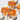 Sea Bream Claw - Clear Orange Acetate Ocean Fish Hair Clip