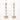 Gold Bamboo Candlestick Set - Large