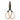 Cane Wrapped Forged Iron Scissors - Black, Multi