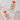 Beaded Handwoven Vintage Flower Fringe Earrings (Cream/Red)