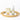 Gold Scalloped Oval Mirrored Vanity Tray