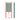 Green Stripe Taper Candles- set of 2
