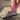Embroidered Her Socks - Mercerized Combed Cotton Rib: Pink Water + Heart
