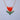 Red Tulip Ceramic Charm Pendant Necklace
