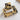 French Square Geometric Hair clip: Brown