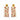 Beaded Handwoven Falling Flower Fringe Earrings (Cream/Rust)